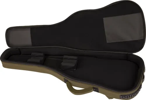 Funda Fender Troubador para guitarra eléctrica verde olivo - Imagen 4