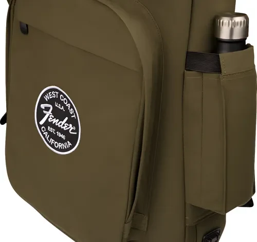 Funda Fender Troubador para guitarra eléctrica verde olivo - Imagen 6