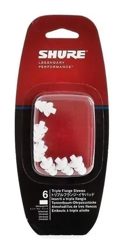 Fundas triple-flange de reemplazo para audífonos in-ear Shure