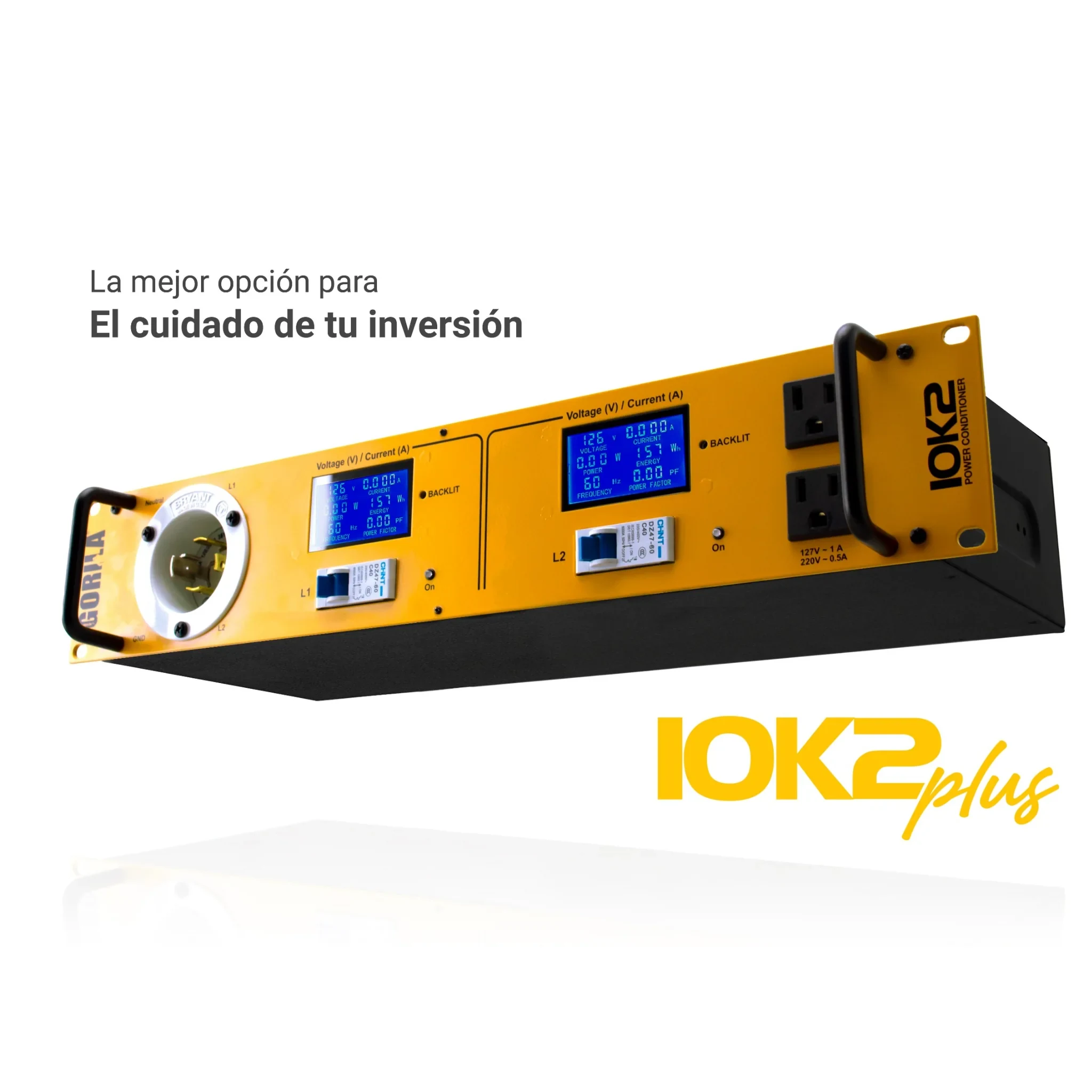 Gorila 10K2 Plus Acondicionador de Poder 12 Clavijas Polarizadas 10000 Wrms