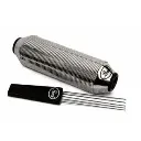 Güiro Misil Linares de Acero Inoxidable Troquelado