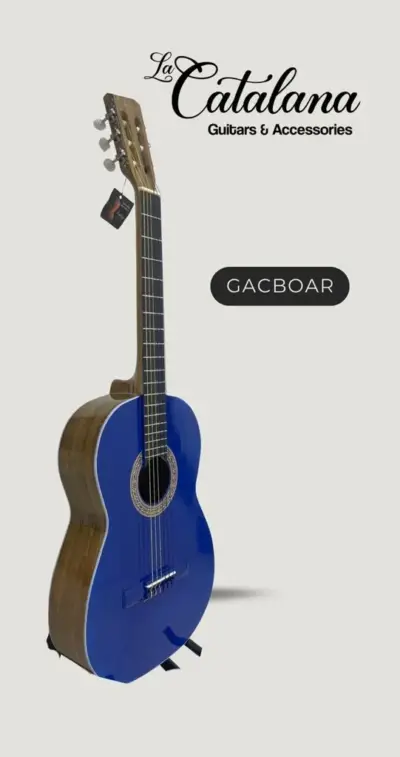 Guitarra Acústica Clásica Beteada Olmo Tapa Azul Rey La Catalana