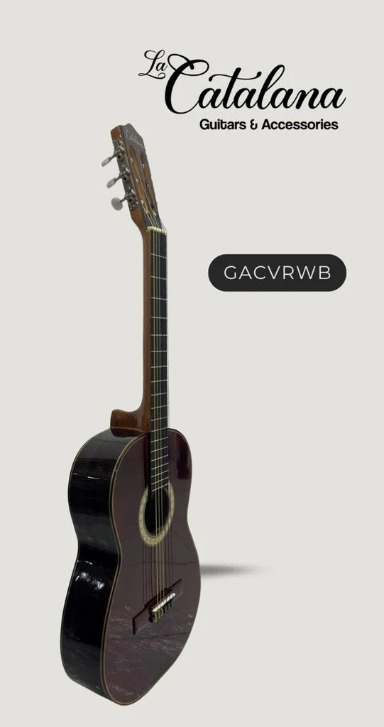 Guitarra Acústica Clásica Veta Tipo Rosewood Tapa Wine Blood La Catalana