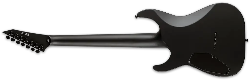 Guitarra eléctrica de 7 cuerdas satinada M-7HT Baritone en negro metalizado - Imagen 2