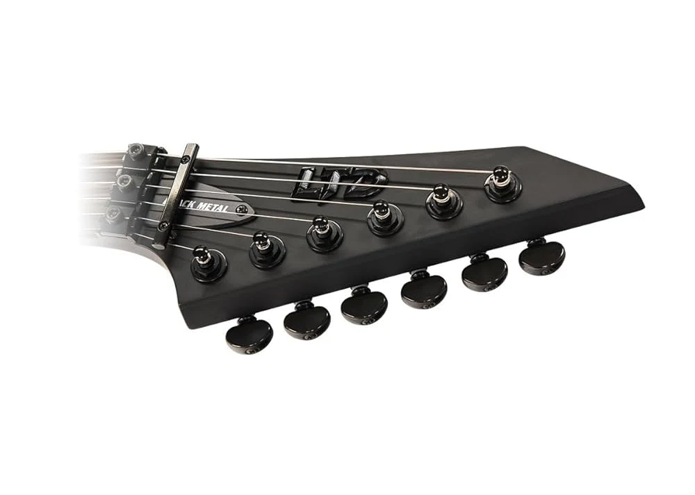 Guitarra eléctrica de 7 cuerdas satinada M-7HT Baritone en negro metalizado - Imagen 5