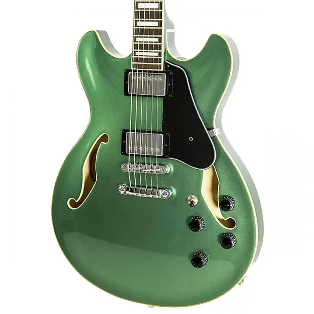 Guitarra eléctrica semi-hollow Ibanez AS73 Olive Metallic - Imagen 2