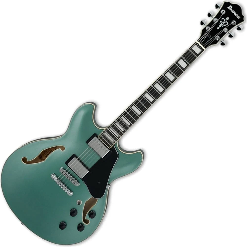 Guitarra eléctrica semi-hollow Ibanez AS73 Olive Metallic - Imagen 4