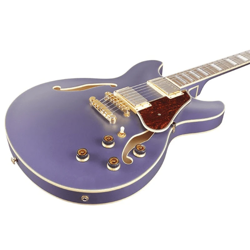 Guitarra eléctrica Ibanez AS73G-MPF color púrpura metálico mate - Imagen 4