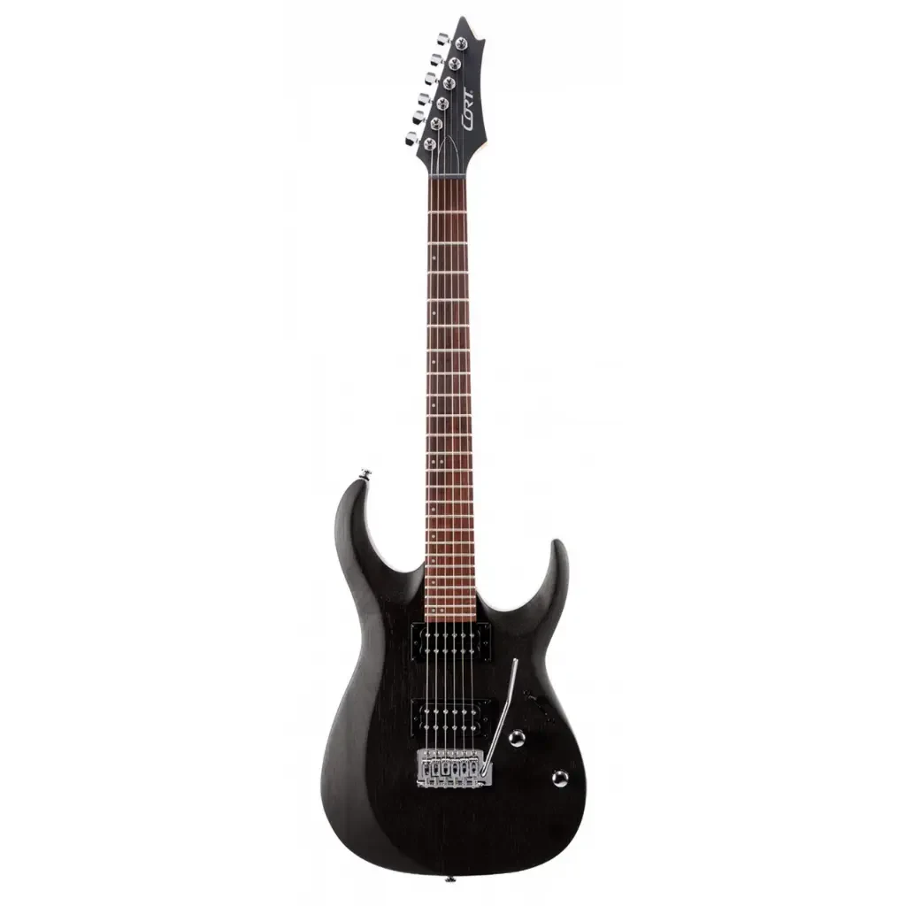 Guitarra eléctrica Cort X100 Open Pore Black