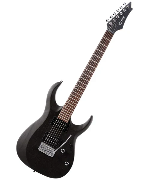 Guitarra eléctrica Cort X100 Open Pore Black - Imagen 2