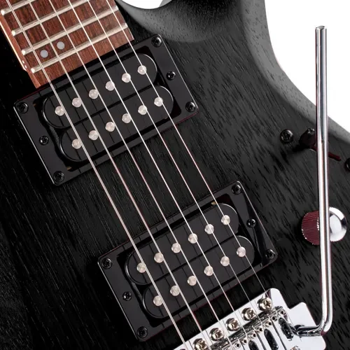 Guitarra eléctrica Cort X100 Open Pore Black - Imagen 3