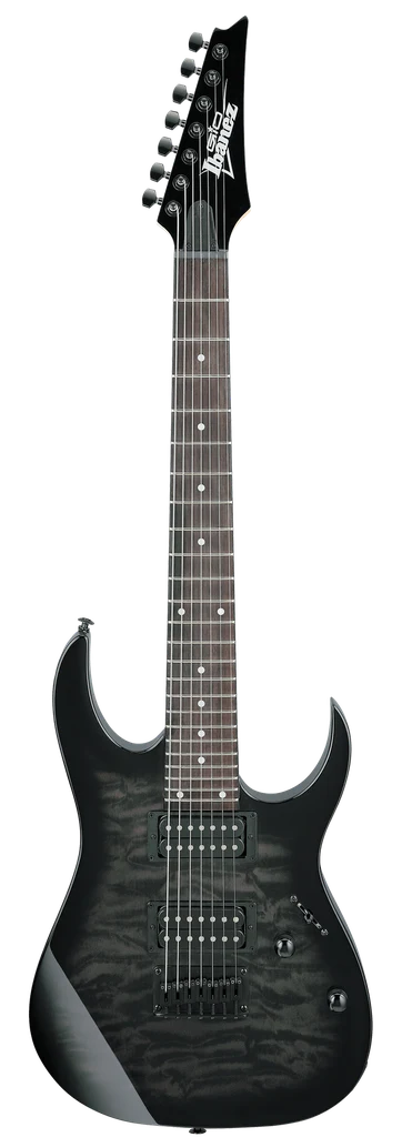 Guitarra eléctrica de 7 cuerdas Ibanez GRG7221QA-TKS