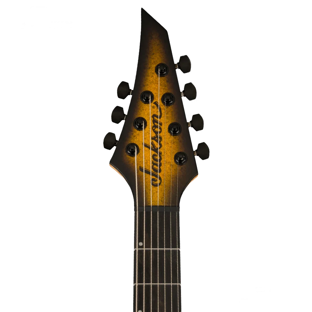 Guitarra eléctrica de 7 cuerdas Jackson Pro Plus Series Dinky MDK Evertune 7 Gold Sparkle - Imagen 3
