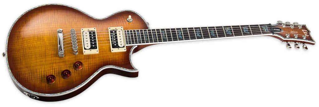 Guitarra eléctrica LTD EC-1000 Amber Sunburst - Imagen 2