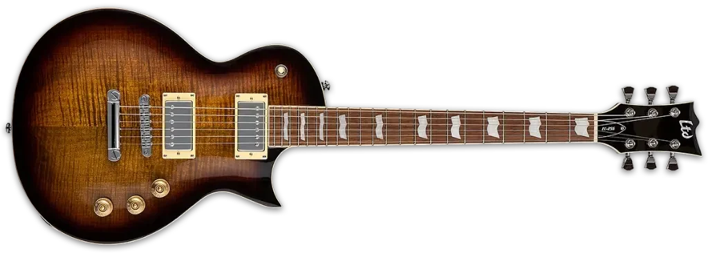 Guitarra eléctrica EC-256FM color marrón oscuro sunburst - Imagen 2