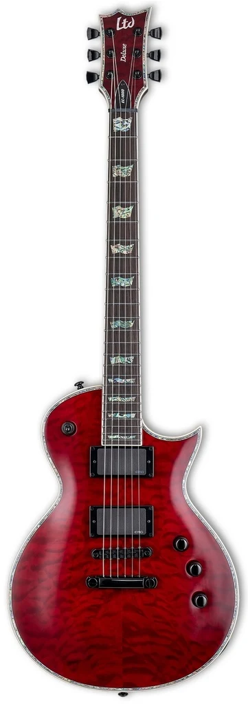 Guitarra eléctrica ESP LTD EC-1000 QM See-Thru Black Cherry