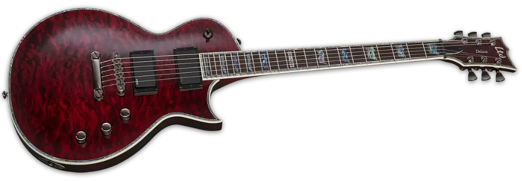 Guitarra eléctrica ESP LTD EC-1000 QM See-Thru Black Cherry - Imagen 2