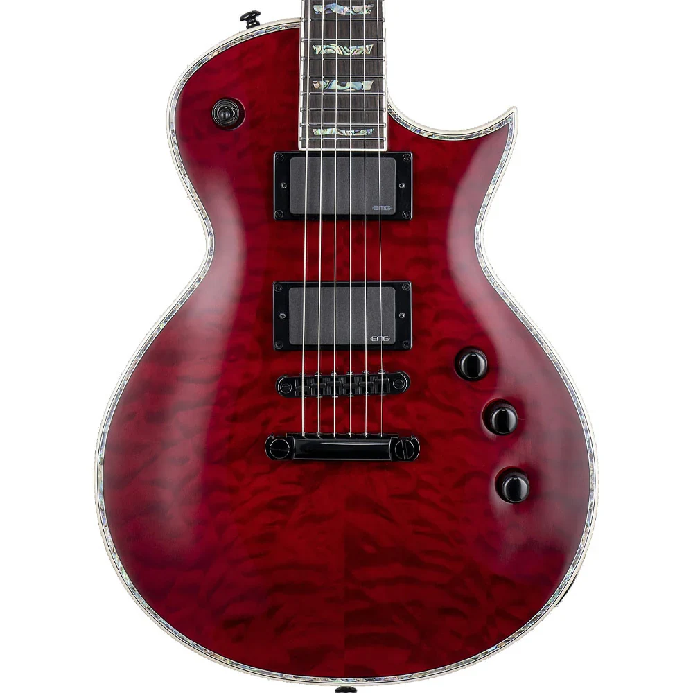 Guitarra eléctrica ESP LTD EC-1000 QM See-Thru Black Cherry - Imagen 3