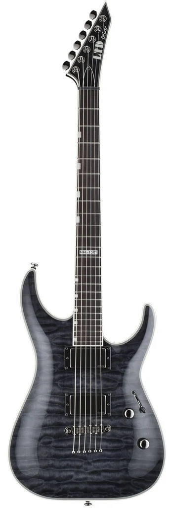 Guitarra eléctrica ESP LTD MH-1001NT en acabado negro satinado