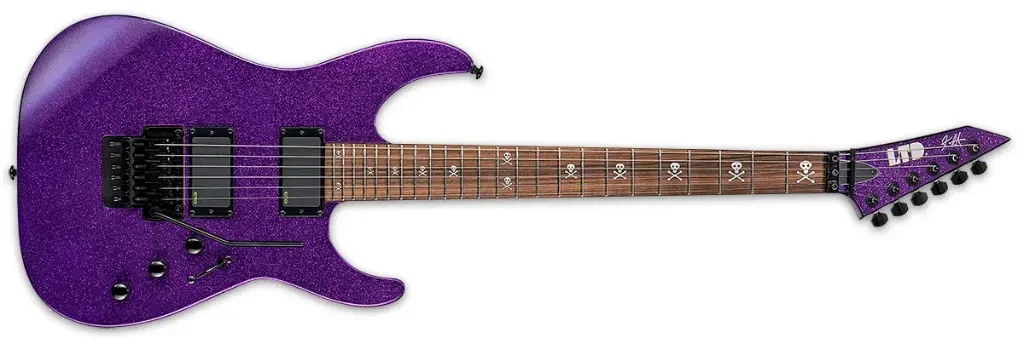 Guitarra eléctrica ESP LTD Signature Kirk Hammett KH-602 Purple Sparkle - Imagen 4