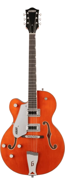 Guitarra eléctrica Gretsch G5420LH Classic Hollow Body para zurdos, diapasón de laurel, color naranja