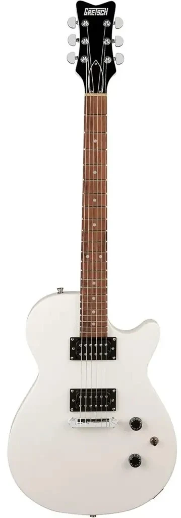 Guitarra eléctrica Gretsch Jet Club en acabado blanco relámpago
