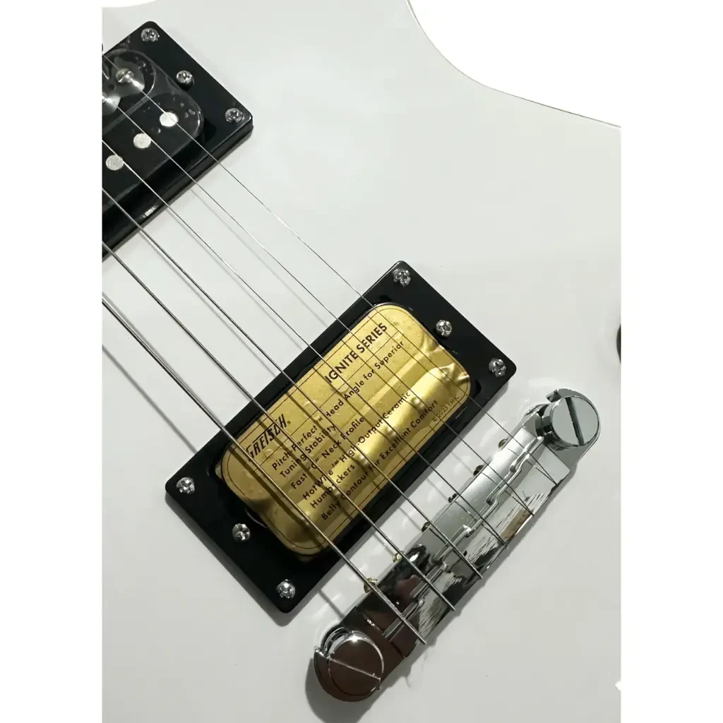 Guitarra eléctrica Gretsch Jet Club en acabado blanco relámpago - Imagen 6
