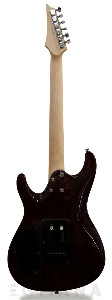 Guitarra eléctrica Ibanez SA260FM en acabado gris transparente - Imagen 2
