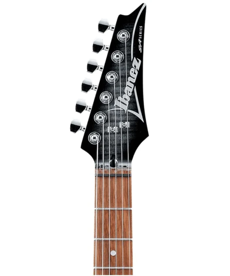 Guitarra eléctrica Ibanez SA260FM en acabado gris transparente - Imagen 3