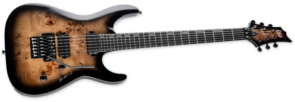 Guitarra eléctrica LTD H-1001 Black Natural Burst - Imagen 2