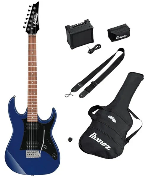 Guitarra eléctrica Ibanez Jumpstart IJRX20N-BL con amplificador y accesorios - Imagen 3