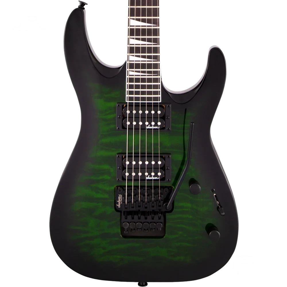 Guitarra eléctrica Jackson JS32Q DKA Transparent Green Burst - Imagen 2