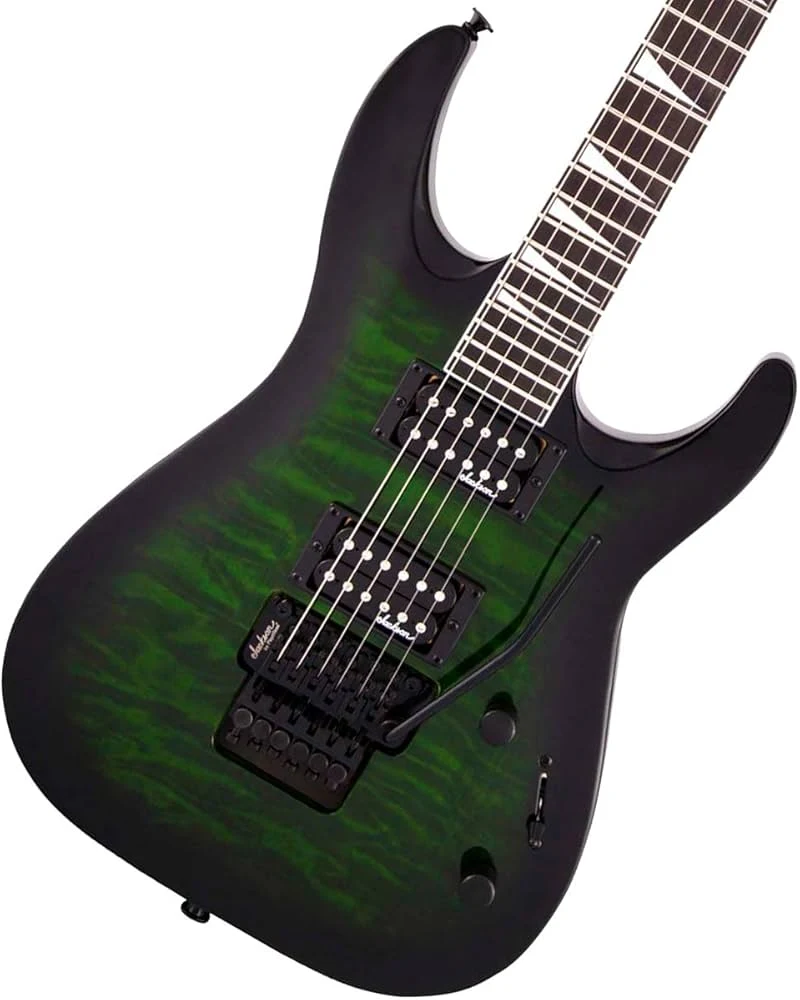 Guitarra eléctrica Jackson JS32Q DKA Transparent Green Burst - Imagen 3