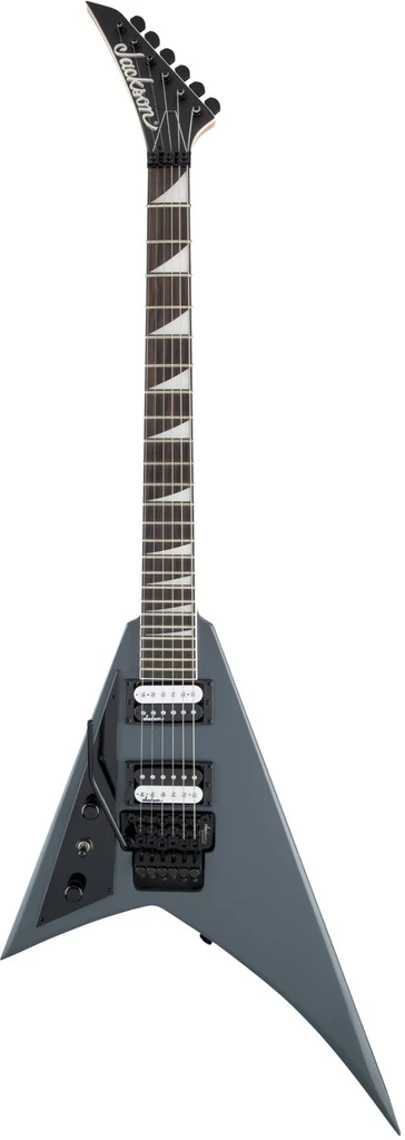 Guitarra eléctrica Jackson JS Series Rhoads JS32 zurda color gris satinado