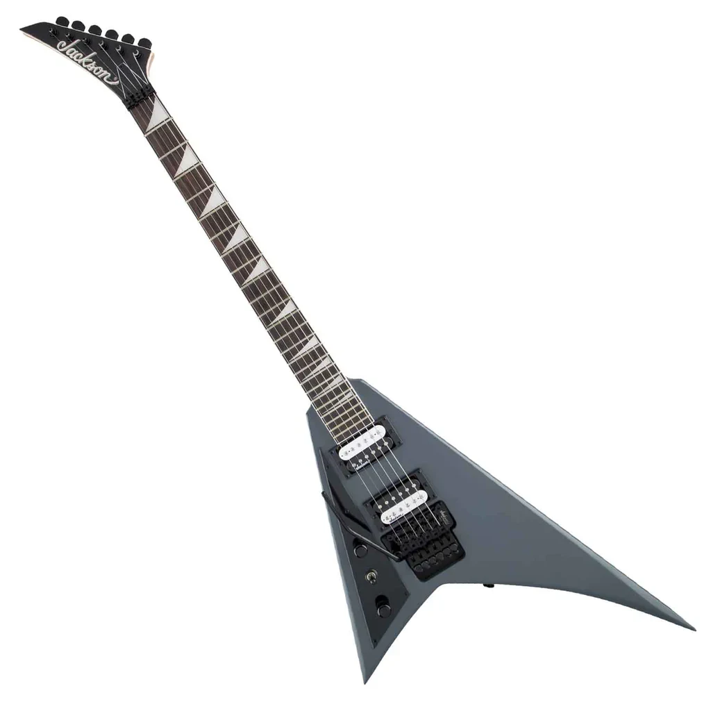 Guitarra eléctrica Jackson JS Series Rhoads JS32 zurda color gris satinado - Imagen 3