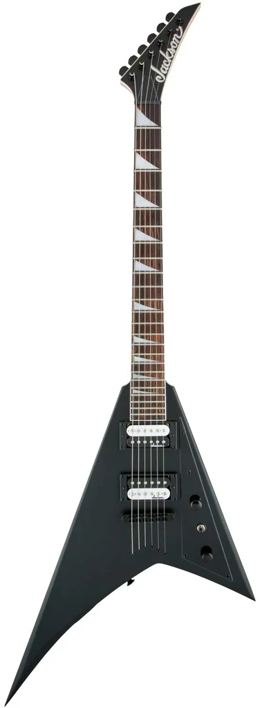 Guitarra eléctrica Jackson Rhoads JS32T con diapasón de Amaranth y acabado Satin Black