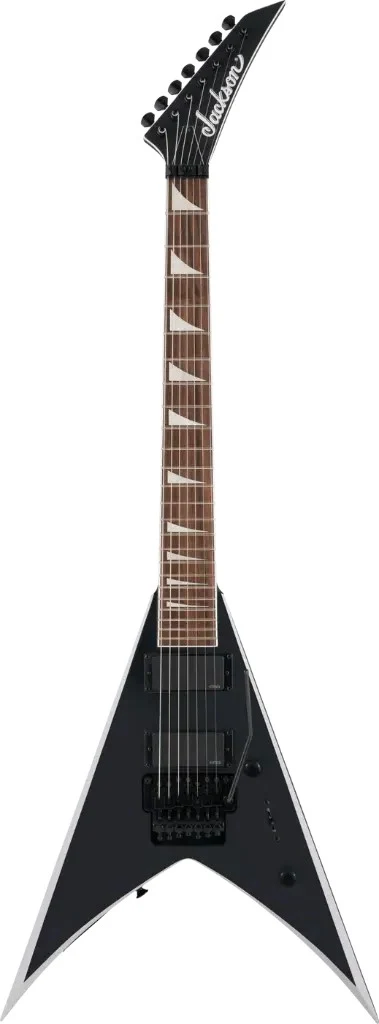 Guitarra eléctrica Jackson X Series King V KVX-MG7 negro satinado con biseles gris