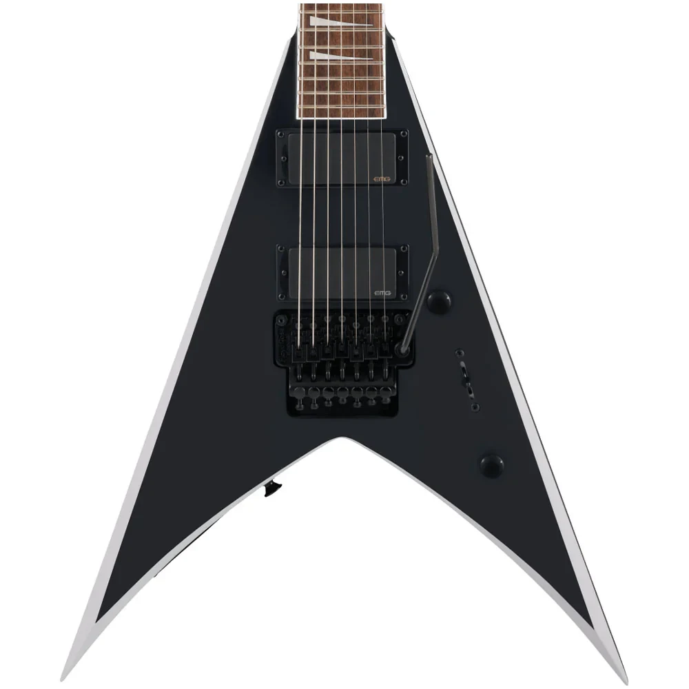 Guitarra eléctrica Jackson X Series King V KVX-MG7 negro satinado con biseles gris - Imagen 2
