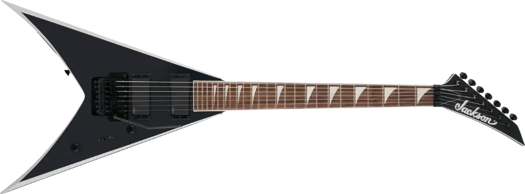 Guitarra eléctrica Jackson X Series King V KVX-MG7 negro satinado con biseles gris - Imagen 4