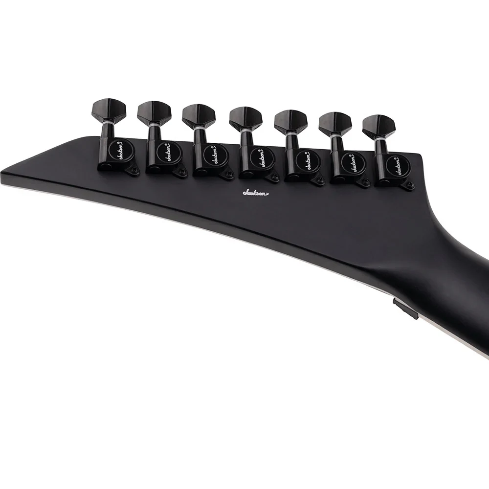 Guitarra eléctrica Jackson X Series King V KVX-MG7 negro satinado con biseles gris - Imagen 5