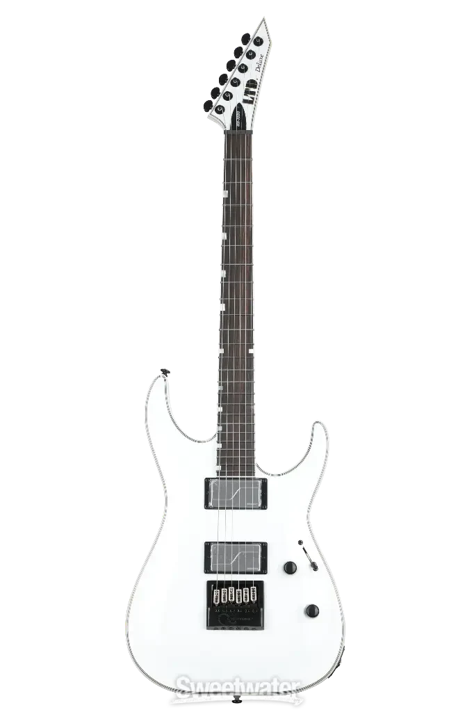 Guitarra eléctrica LTD Deluxe MH-1000 Evertune Snow White