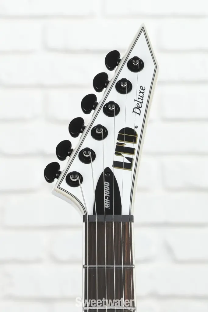 Guitarra eléctrica LTD Deluxe MH-1000 Evertune Snow White - Imagen 3