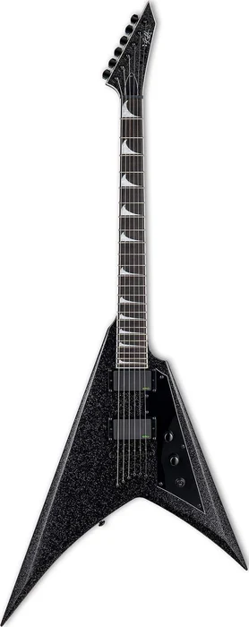 Guitarra eléctrica LTD Kirk Hammett modelo KH-V en acabado negro brillante
