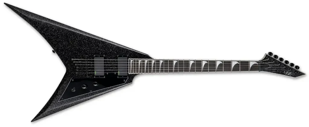 Guitarra eléctrica LTD Kirk Hammett modelo KH-V en acabado negro brillante - Imagen 3