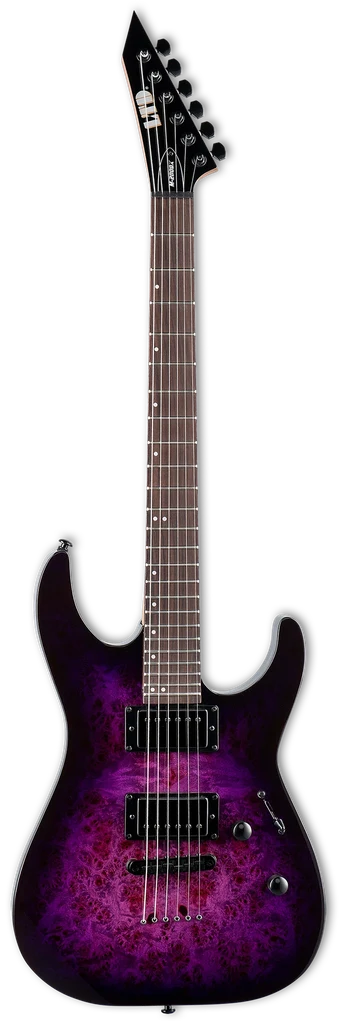 Guitarra eléctrica LTD M-200DX Natural Purple Burst