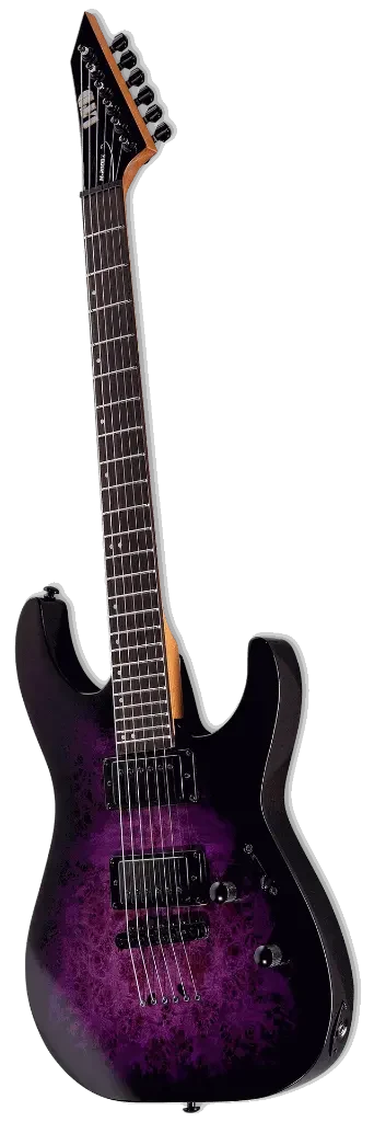 Guitarra eléctrica LTD M-200DX Natural Purple Burst - Imagen 3