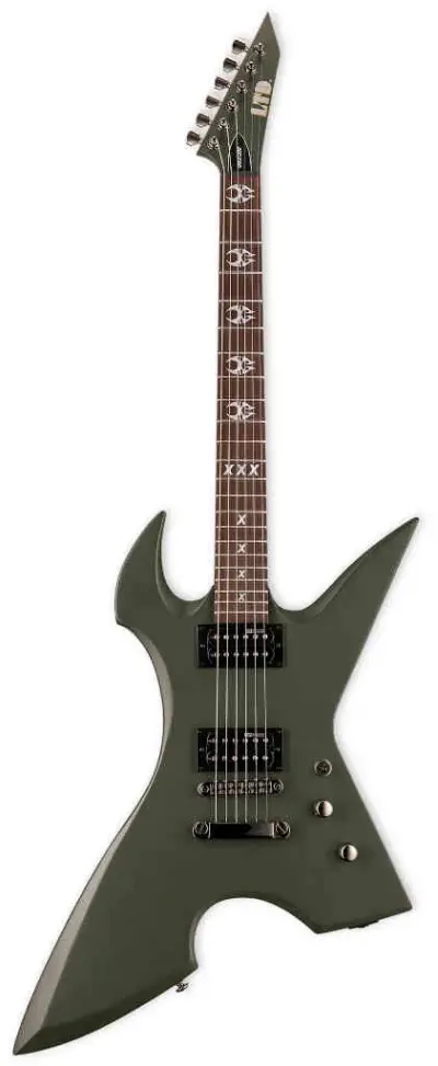 Guitarra eléctrica LTD MAX-200 Military Green Satin
