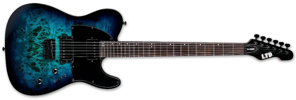 Guitarra eléctrica LTD TE-200DX Blue Burst - Imagen 4