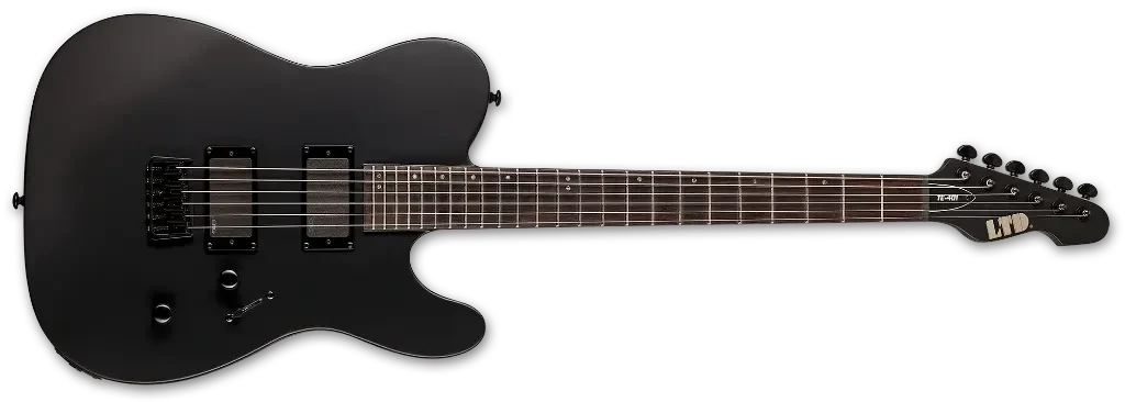 Guitarra eléctrica LTD TE-401 Black Satin - Imagen 3