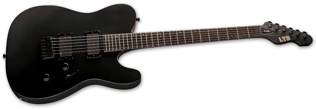 Guitarra eléctrica LTD TE-401 Black Satin - Imagen 4